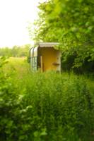 Tinks Shepherd's Hut and Tent by the stream