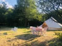 Bell tent tucked away in rural Cornwall