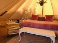 Bell tent tucked away in rural Cornwall