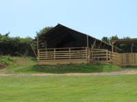 Safari tent close to some of Wales' best beaches