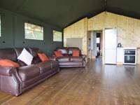 Safari tent close to some of Wales' best beaches