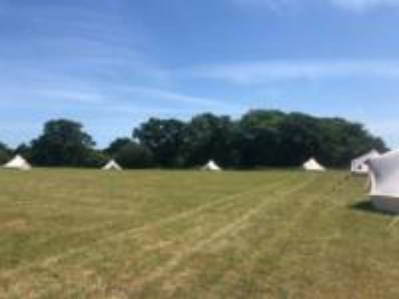Pre-pitched Bell Tent