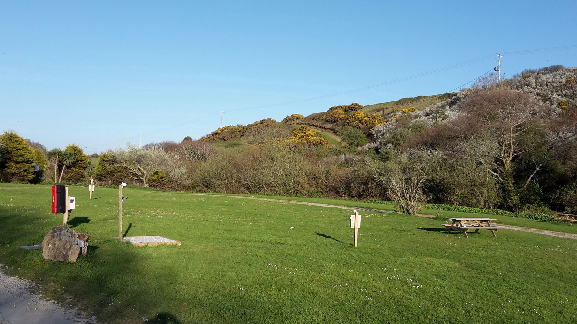 Electric Grass Pitch for Tent 4 at Coastal Valley Camp & Crafts Cool