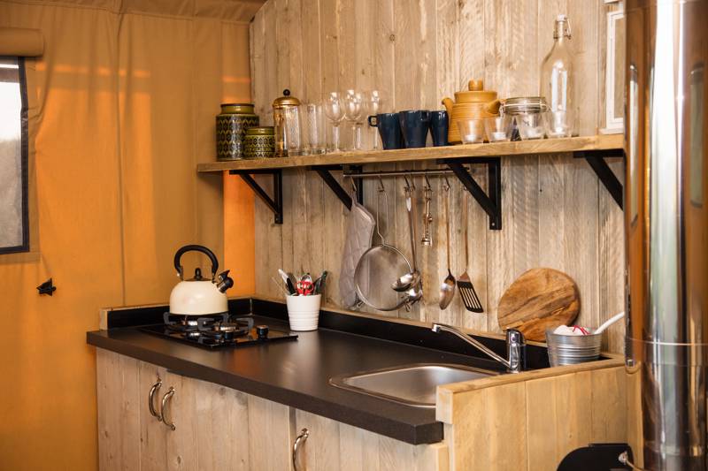 Family-friendly safari tent