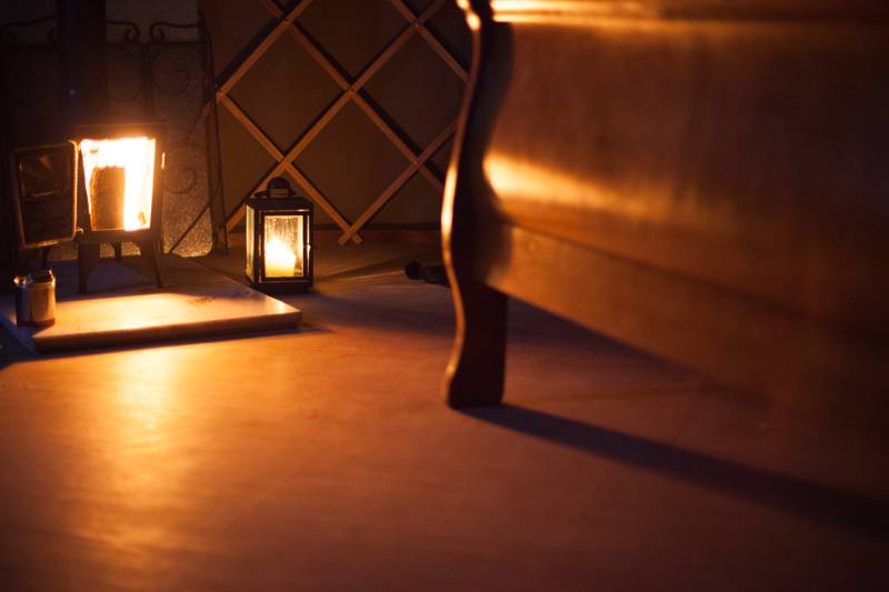 Oak Yurt - 18ft with outdoor kitchen