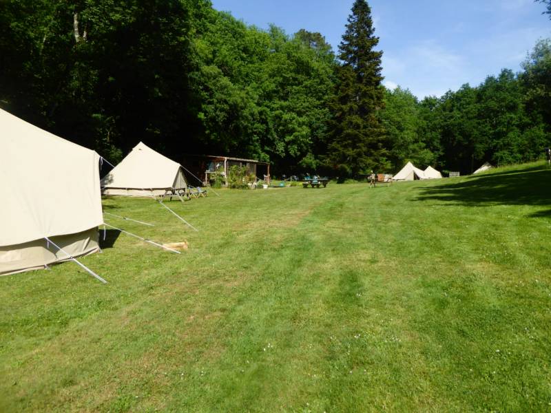 Grass pitch for Campers and Caravanners