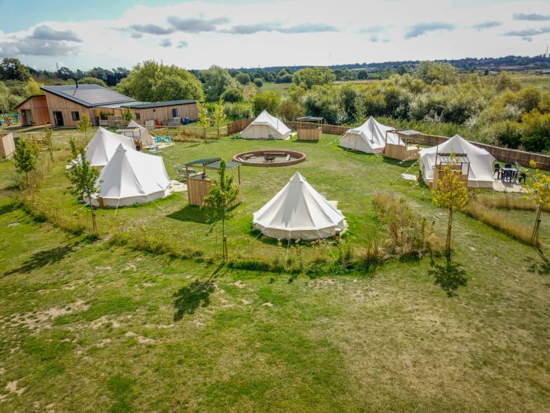 Bell Tent - Firepit circle