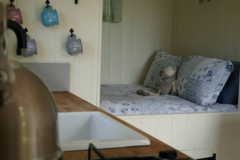Shepherds Hut with hot tub