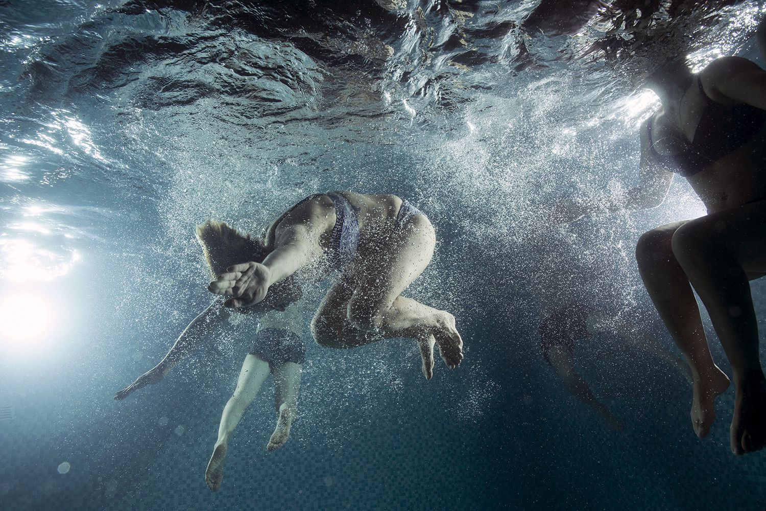 Under water swimmer