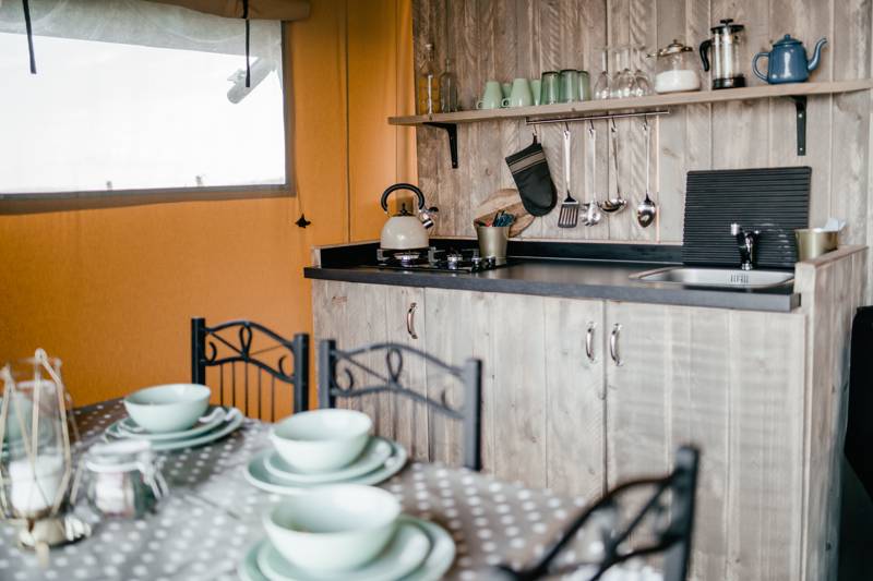 Family-friendly safari tent