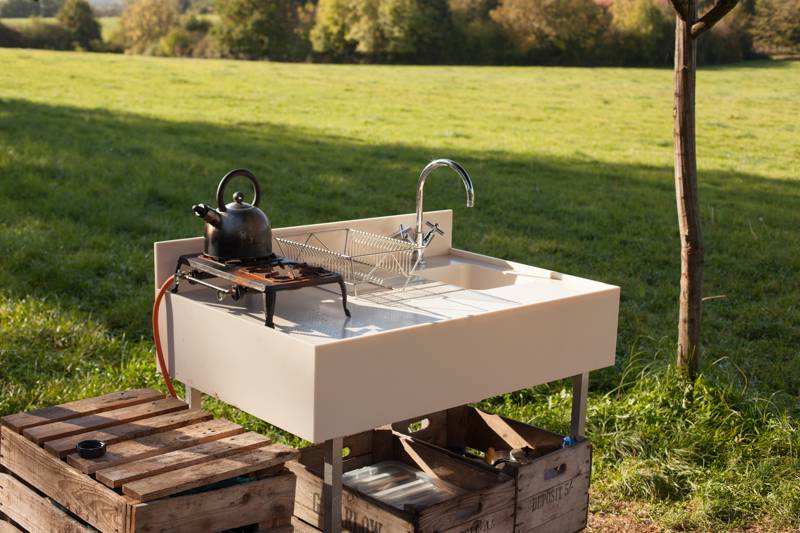 Oak Yurt - 18ft with outdoor kitchen