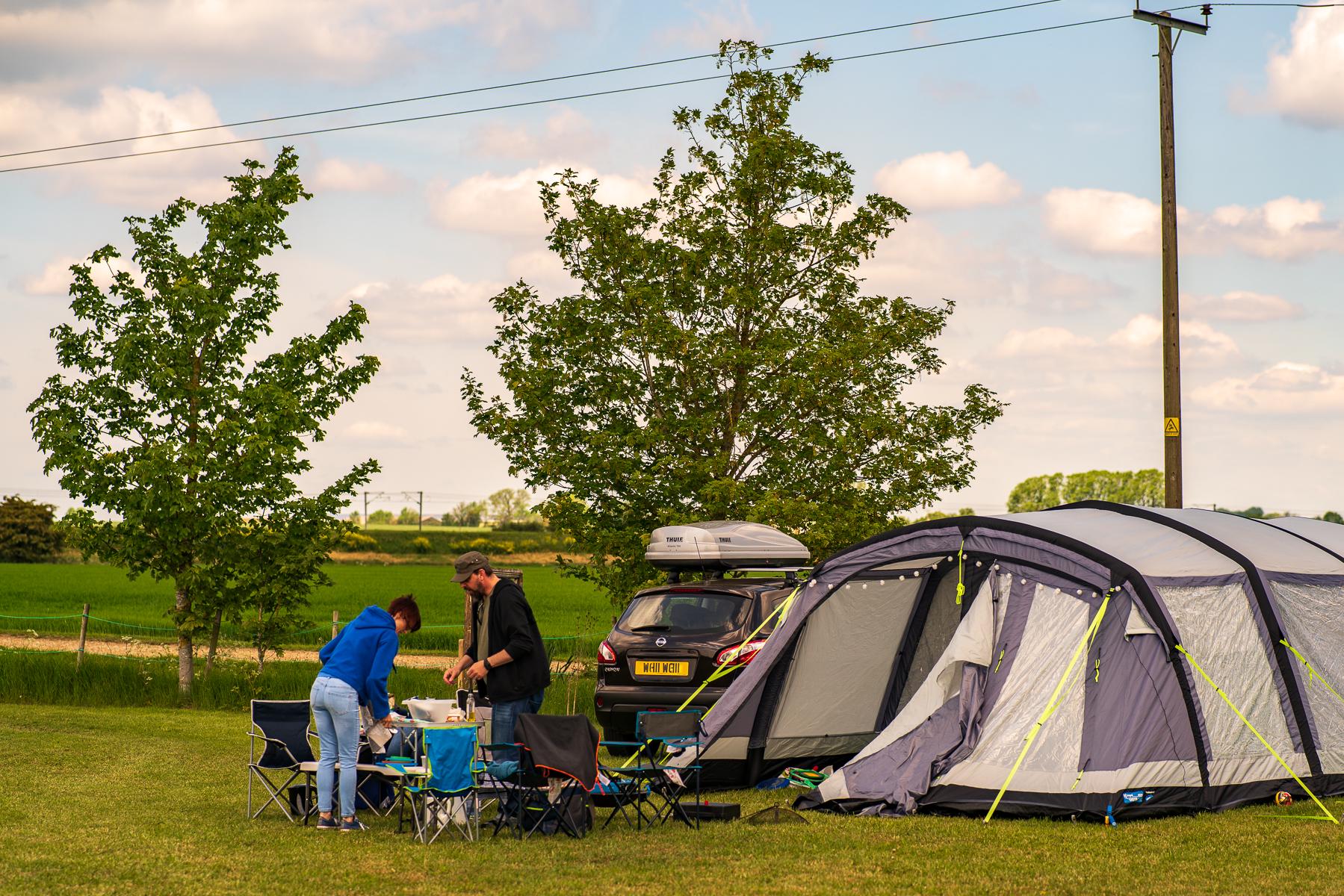 Grass pitch (with electric) 5 at Mad Hatters Campsite Cool Camping
