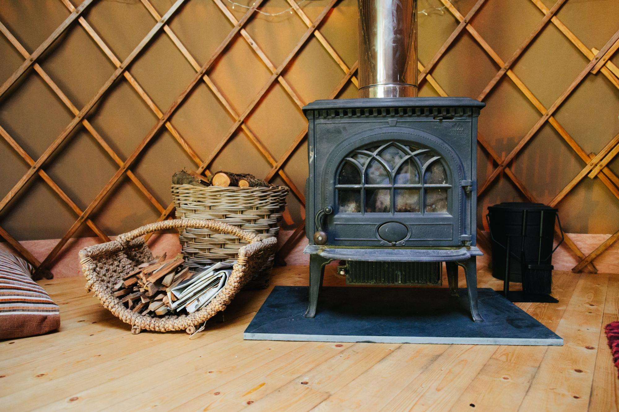 Glamping with Wood-burning stoves