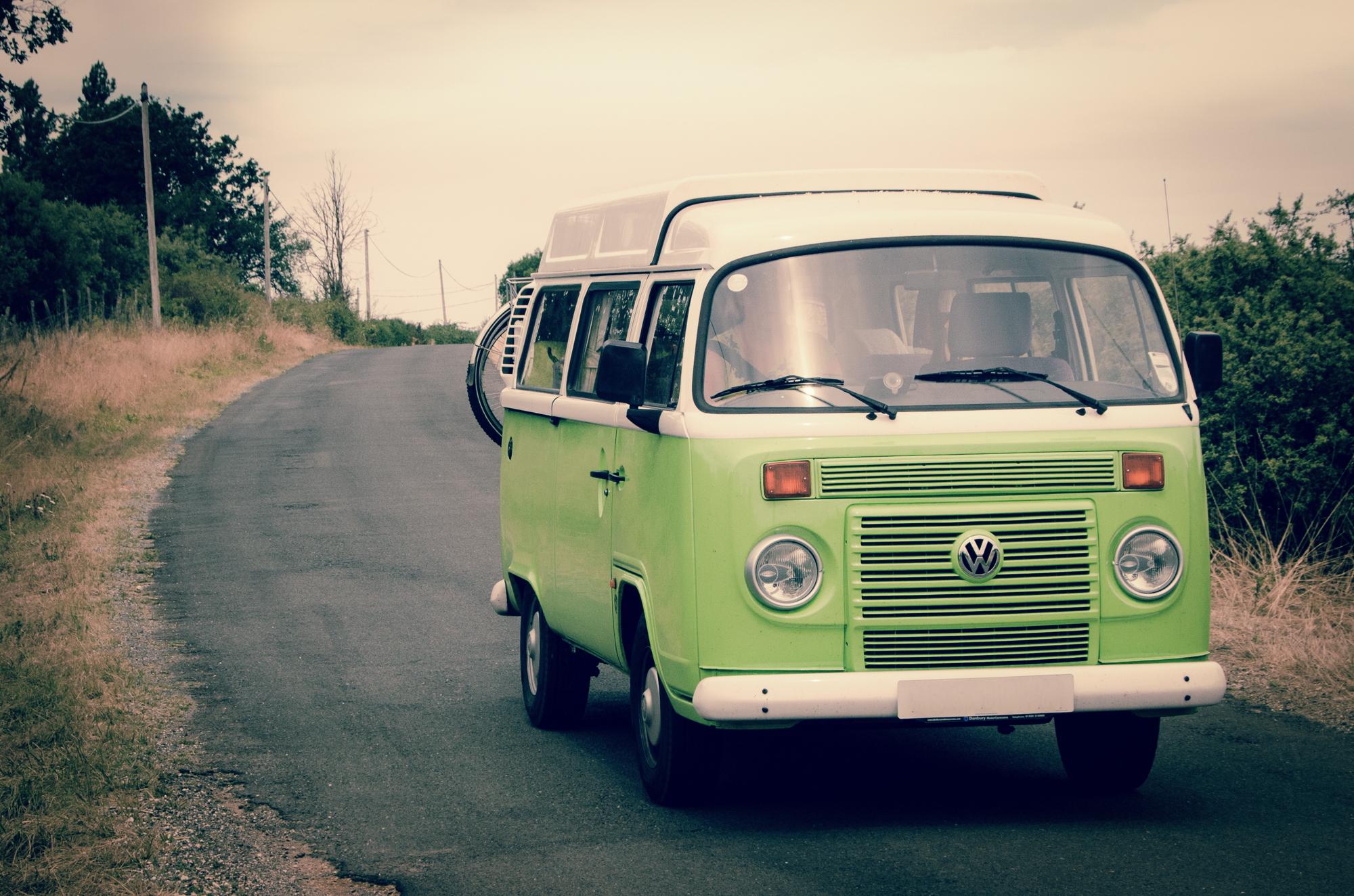 old volkswagen camper van