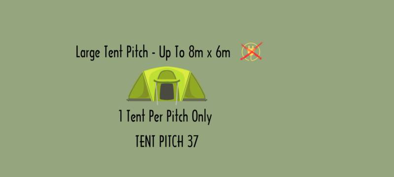 Large Tent Pitch 37 No Electric Hook Up