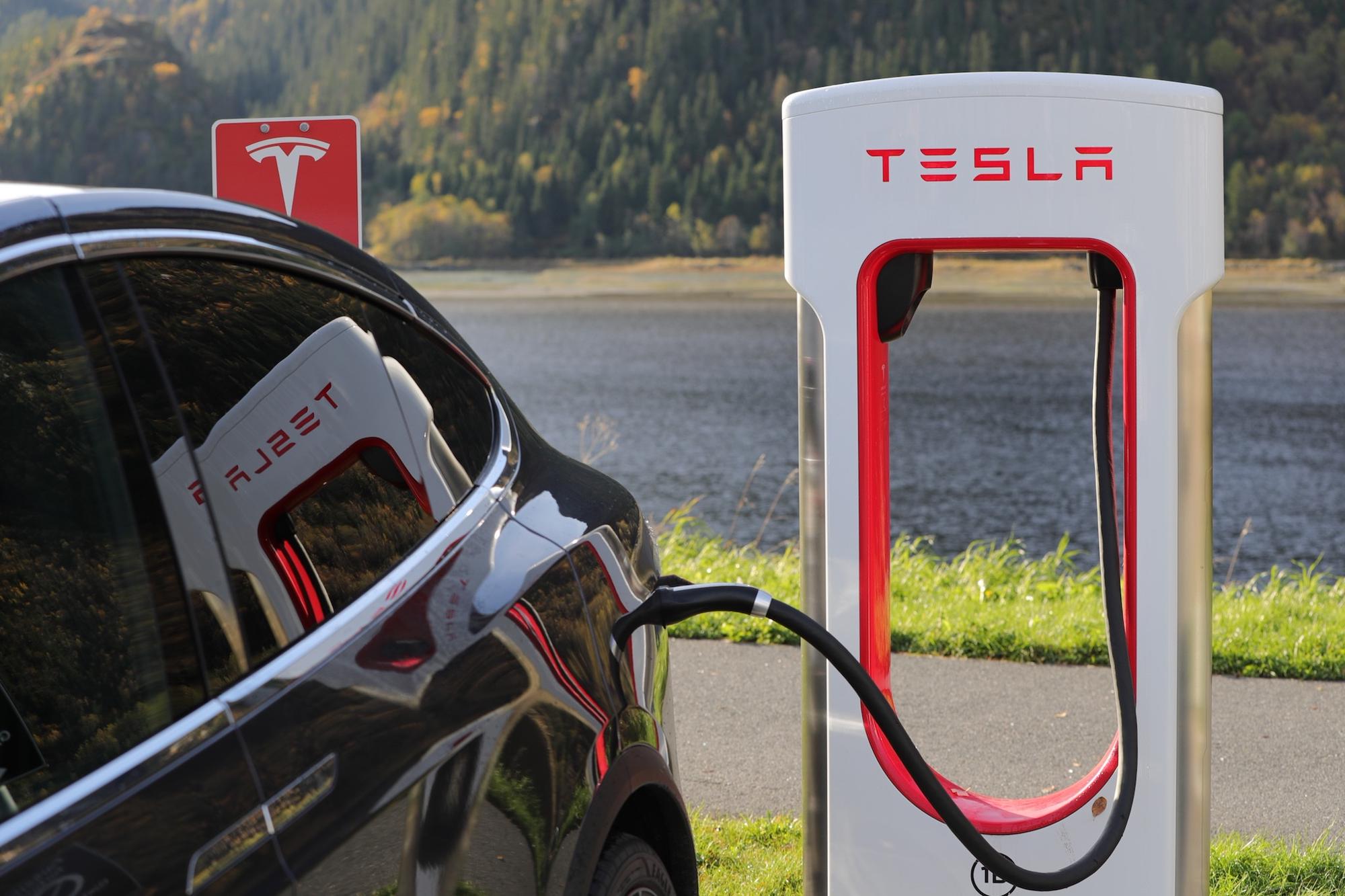 Tesla on charge