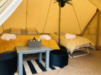 The Lily Pad -Emperor Bell Tent next to lake