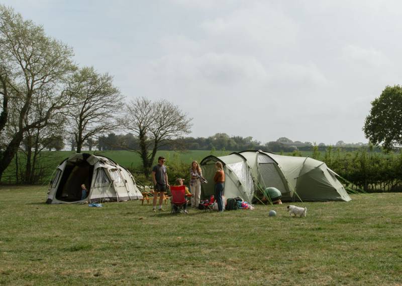 Tent camping for up to 10 people