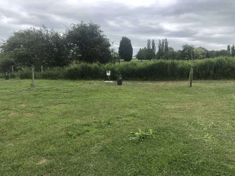 8m x 8m Grass Pitch for tent with EHU