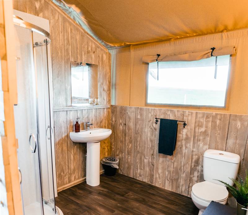 Family-friendly safari tent