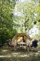 Camping pitch with electricity