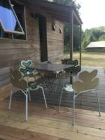 Wood cabin by the sea