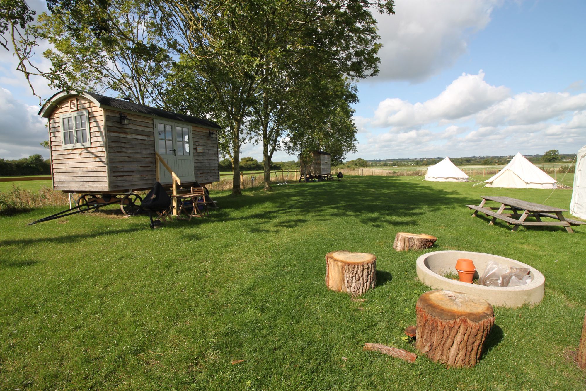 Glamping in the Wessex Downs Area of Outstanding Natural Beauty