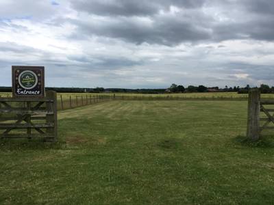 Grass Pitch with optional electric hook up.
