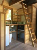 Wood cabin by the sea
