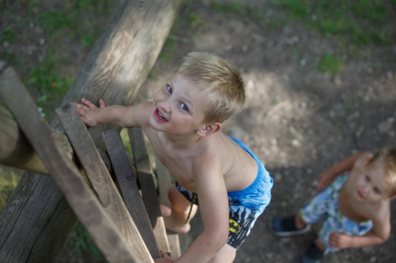 Backpacker pitch (no electric hook-up)