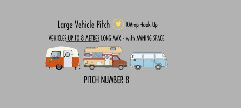 Pitch 8 Large Vehicle Pitch - Inc 10amp EHU