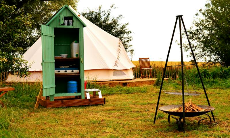 Val Bell Tent Glamping Pitch (unfurnished)