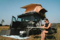 Waffle the LandyCamper: Defender 90 Rooftent
