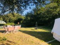 Bell tent tucked away in rural Cornwall