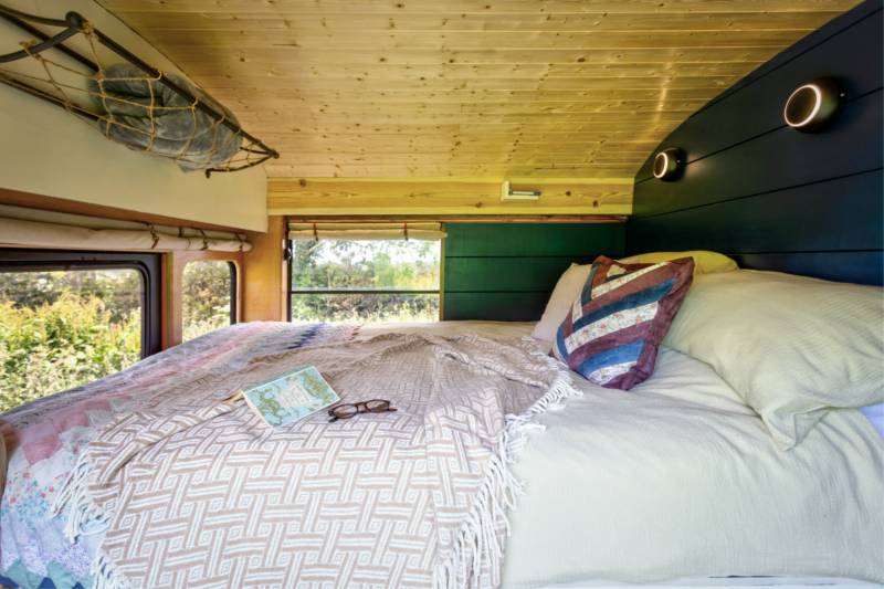 Skoolie Stays American school bus