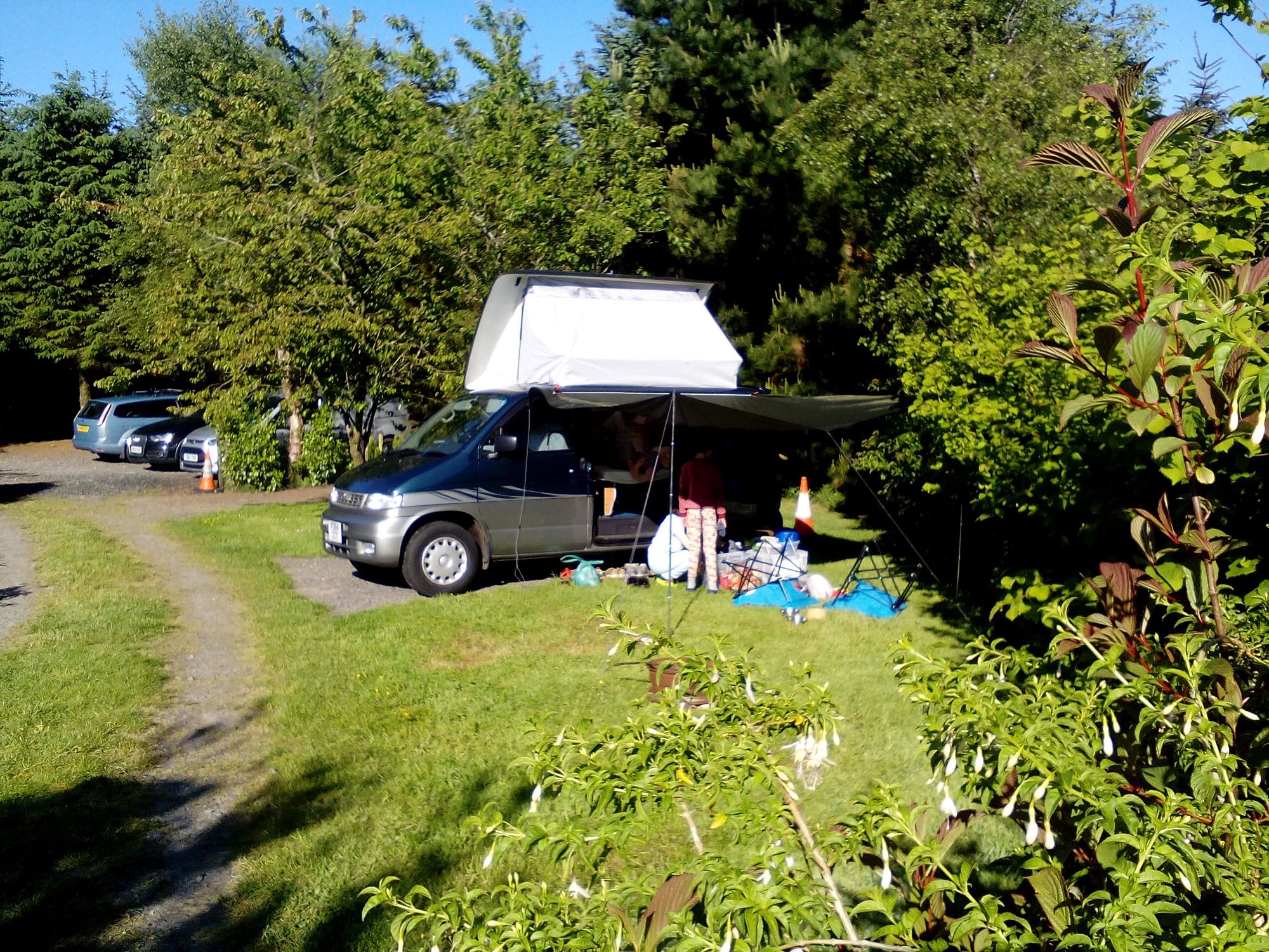 Campervan pitch with optional electric hookup 3 at North Rhinns Camping