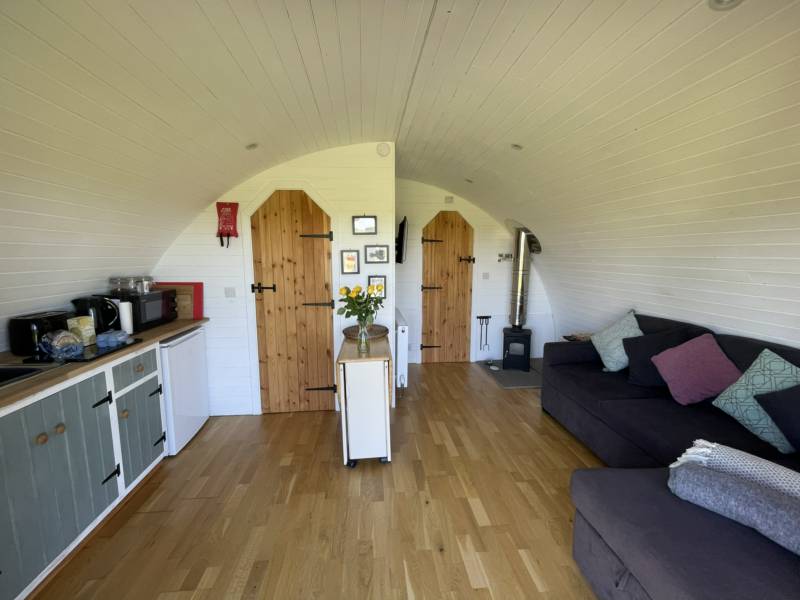 Demelza 1 Bedroom Glamping Pod with Hot Tub