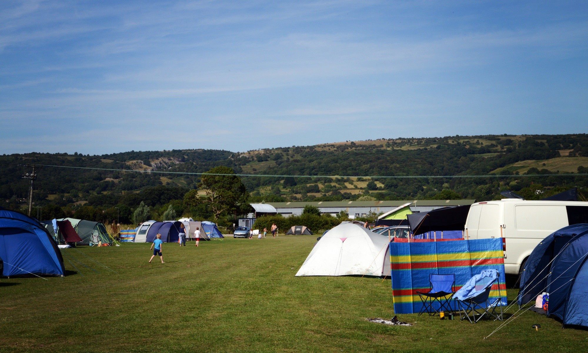 Campsites in the Mendip Hills Area of Outstanding Natural Beauty