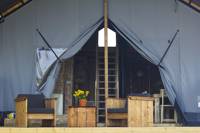 Safari tent with views over the beautiful Tywi valley