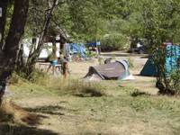 Camping pitch with electricity