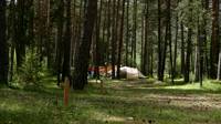 Camping pitch with electricity