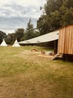 Child-free tipi glamping in a Norfolk meadow