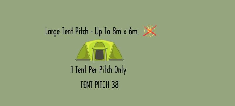 Large Tent Pitch 38 No Electric Hook Up