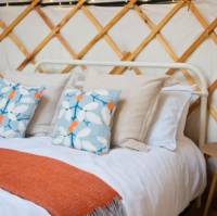 Two-yurt glamping site on a Cumbrian smallholding