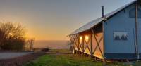 Safari tent with views over the beautiful Tywi valley