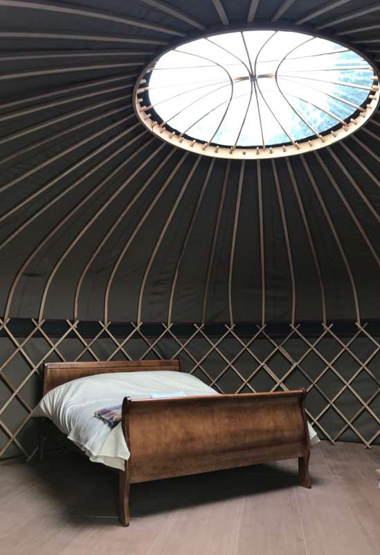 Oak Yurt - 18ft with outdoor kitchen