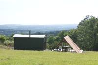 Shepherds hut set amid Wales' dramatic Black Mountains
