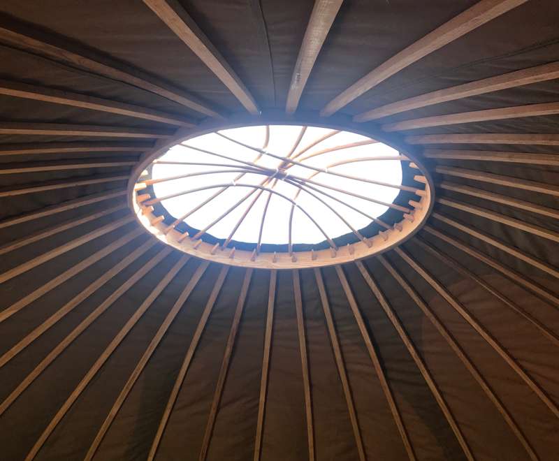 Ash Yurt - 16ft, with outdoor kitchen