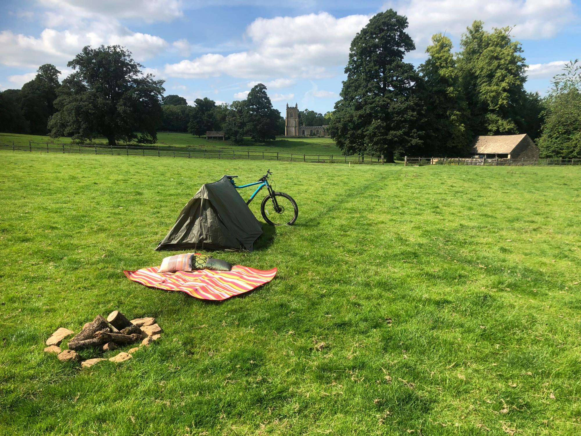 Wild Meadow Pitches 1 at Cricket Field Campsite Cool Camping (31426)