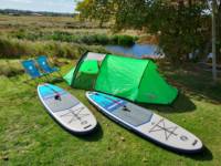 Paddleboard mini break with tent